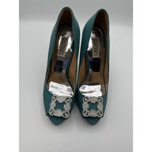 Bagley Mischka Jade Jeweled High‎ Heeled Shoes